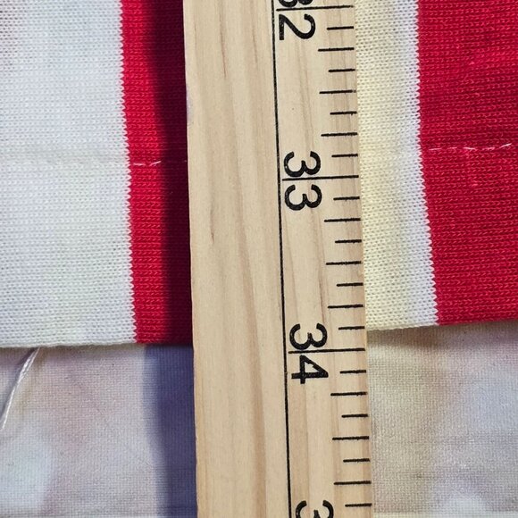 Vintage 1986 Coca-Cola Red & White Striped Rugby Shirt OS - Picture 9 of 9